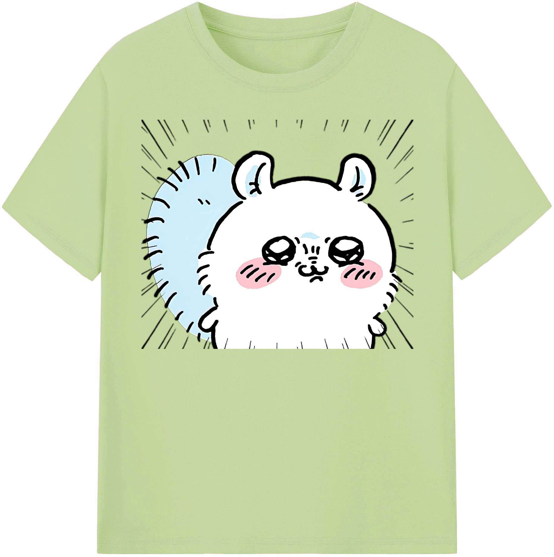 （画像用） ちいかわ モモンガ Chii-kawa Momonga 綿100％半袖Tシャツ（フロントプリント）